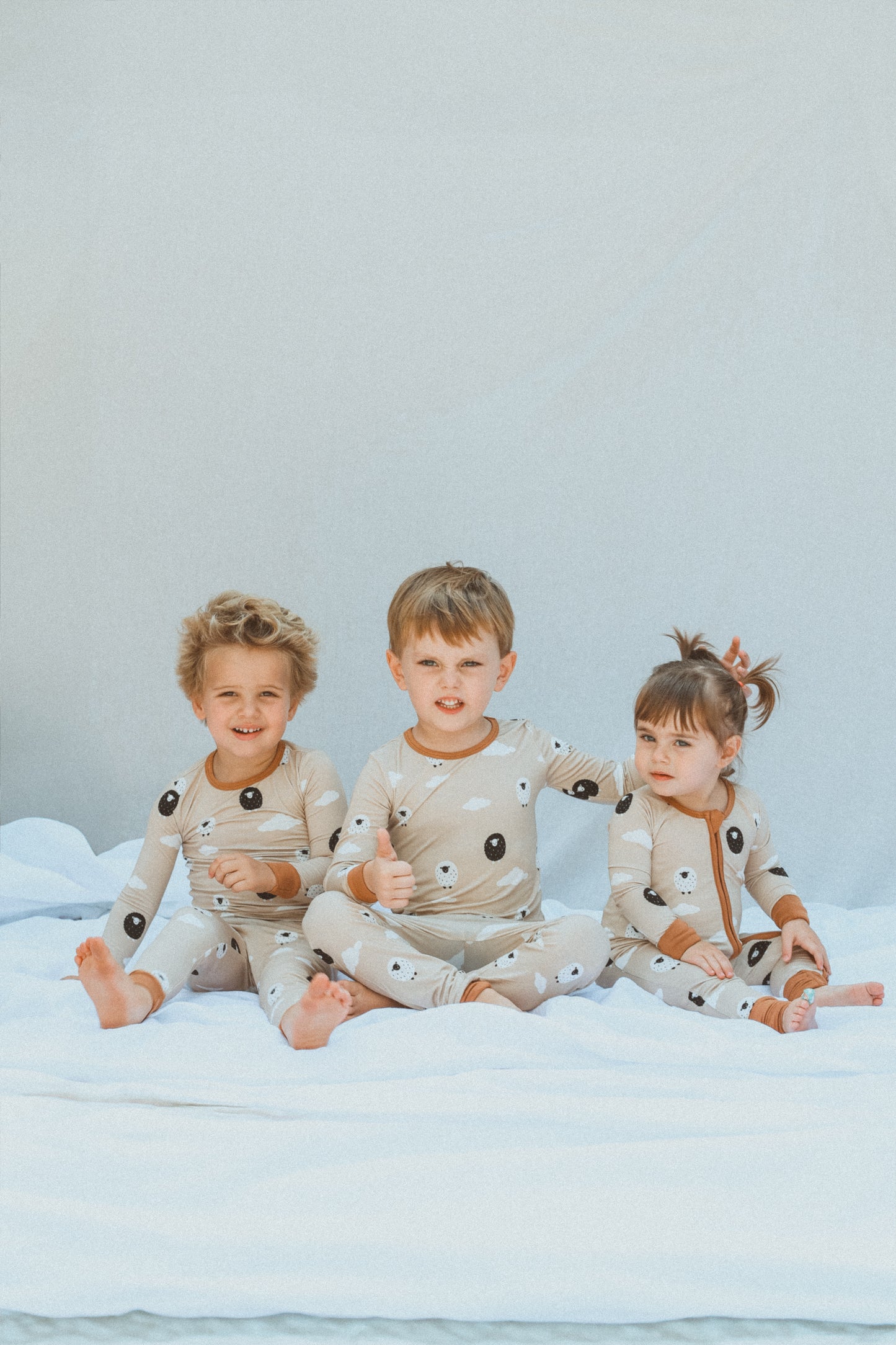 Bamboo Zip Romper | Sheep Dreams