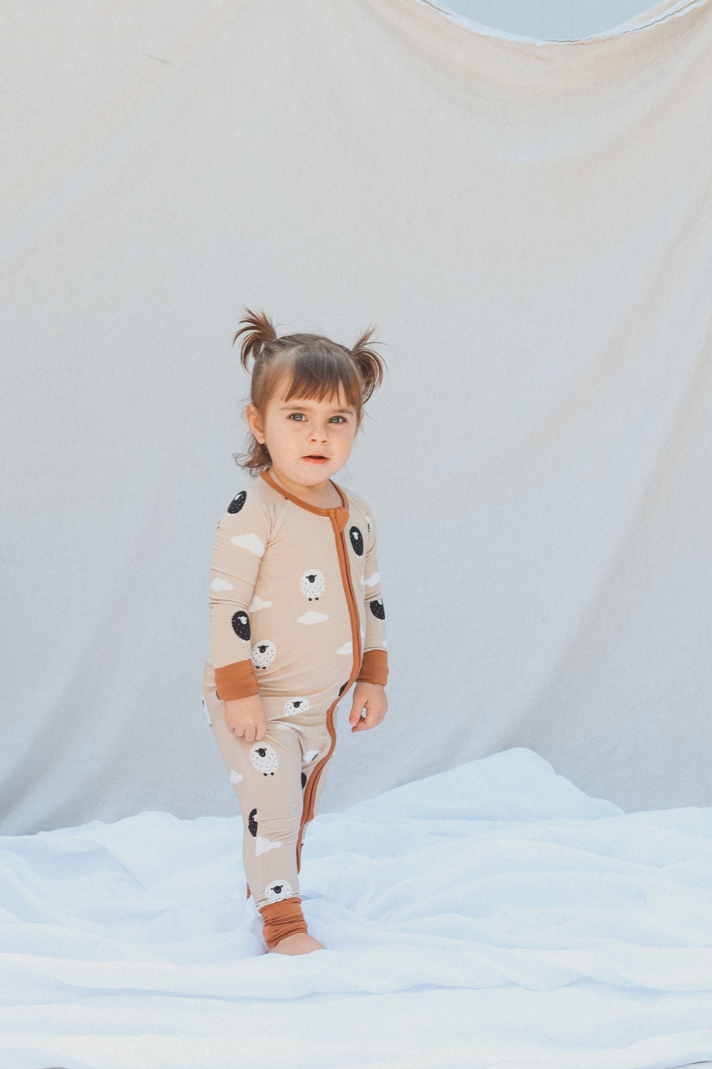 Bamboo Zip Romper | Sheep Dreams