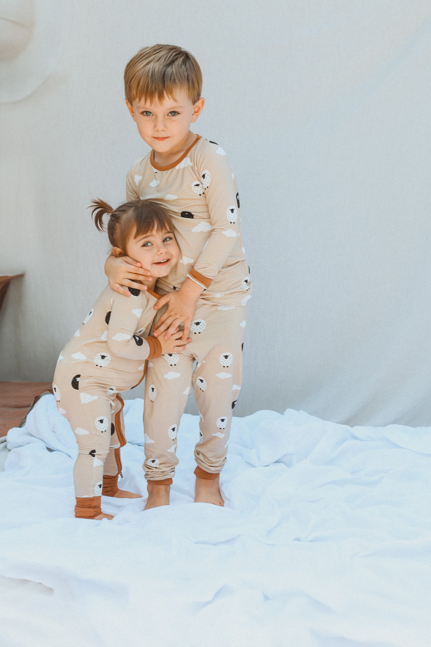 Bamboo Zip Romper | Sheep Dreams