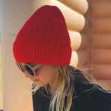 Knitted Beanies | Red