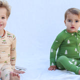 Two Piece Bamboo Pajamas | Christmas Van