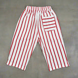 Striped Red Oversized Pants