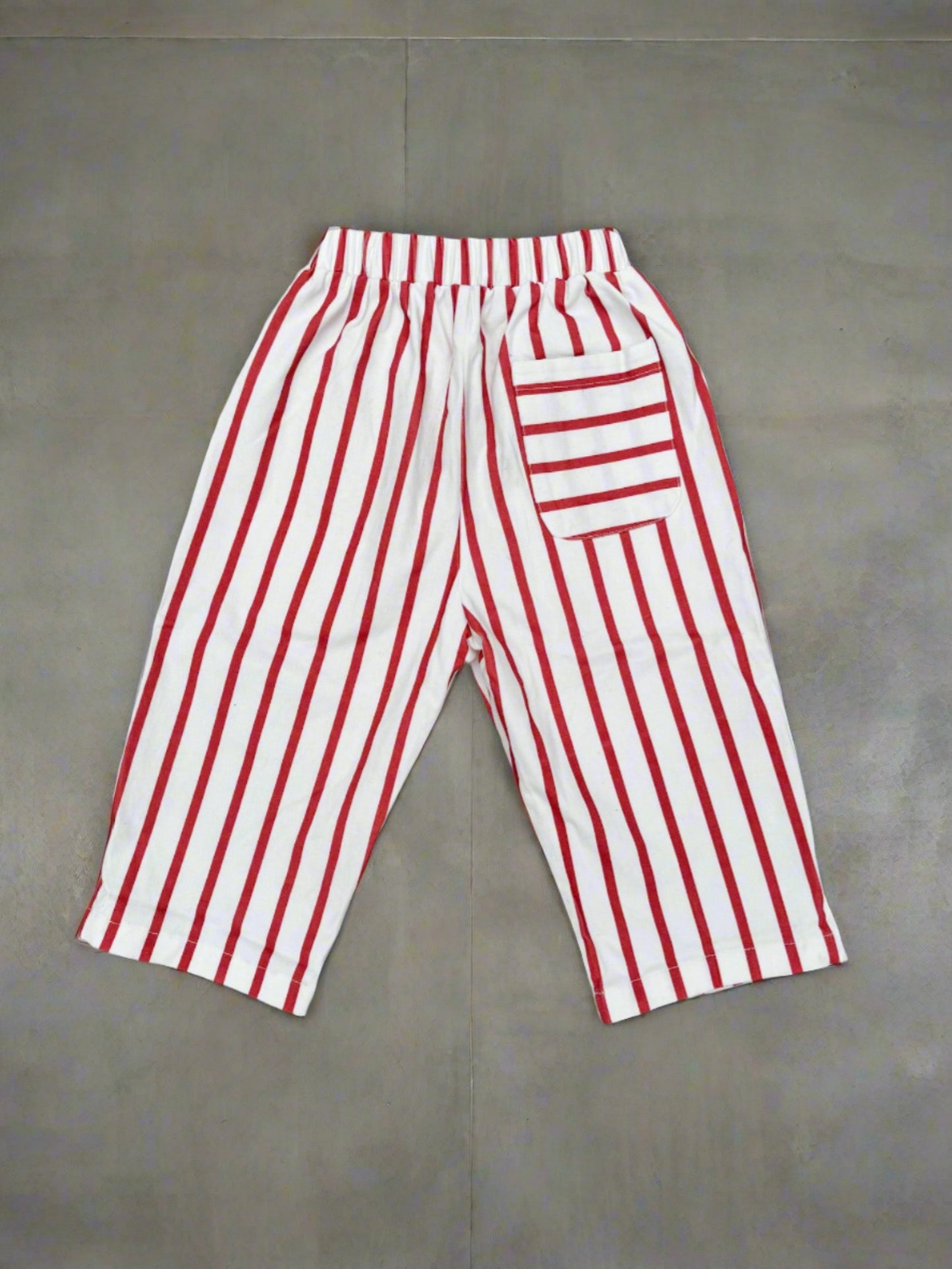 Striped Red Oversized Pants