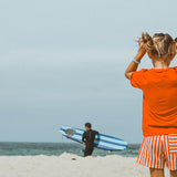 Linen Striped Shorts | Cherry