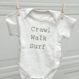 Organic Bodysuit Crawl. Walk. Surf | Olive