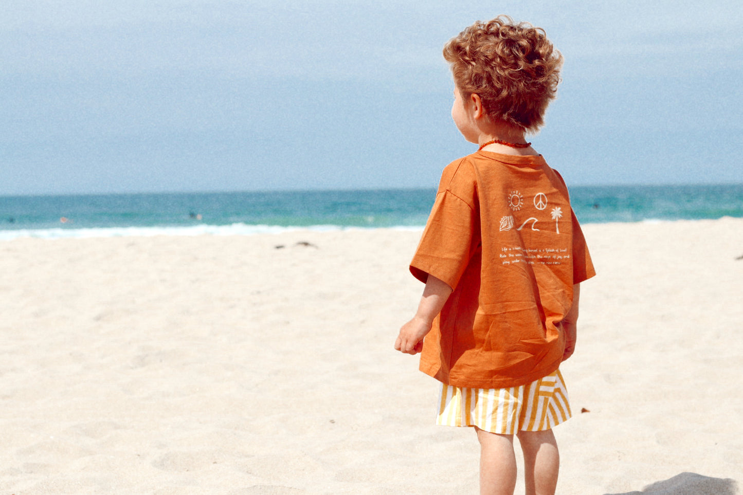 Linen Striped Shorts | Yellow