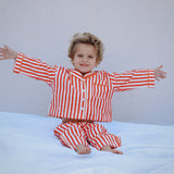 Striped Pajamas | Cherry Red