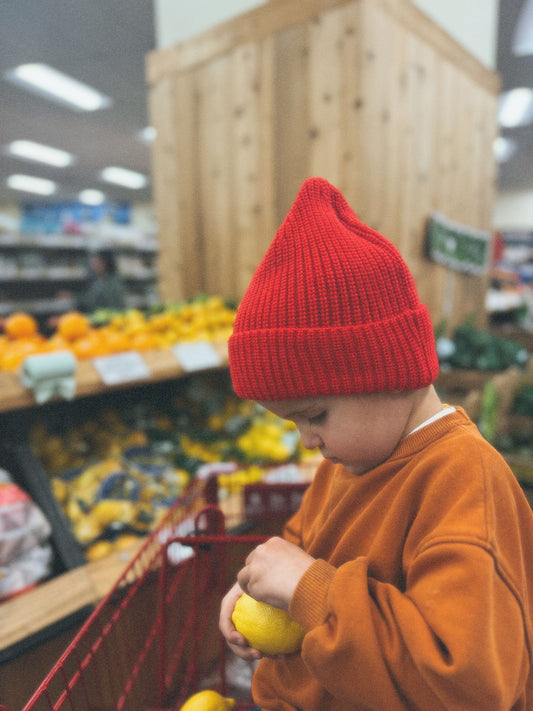 Knitted Beanies | Red